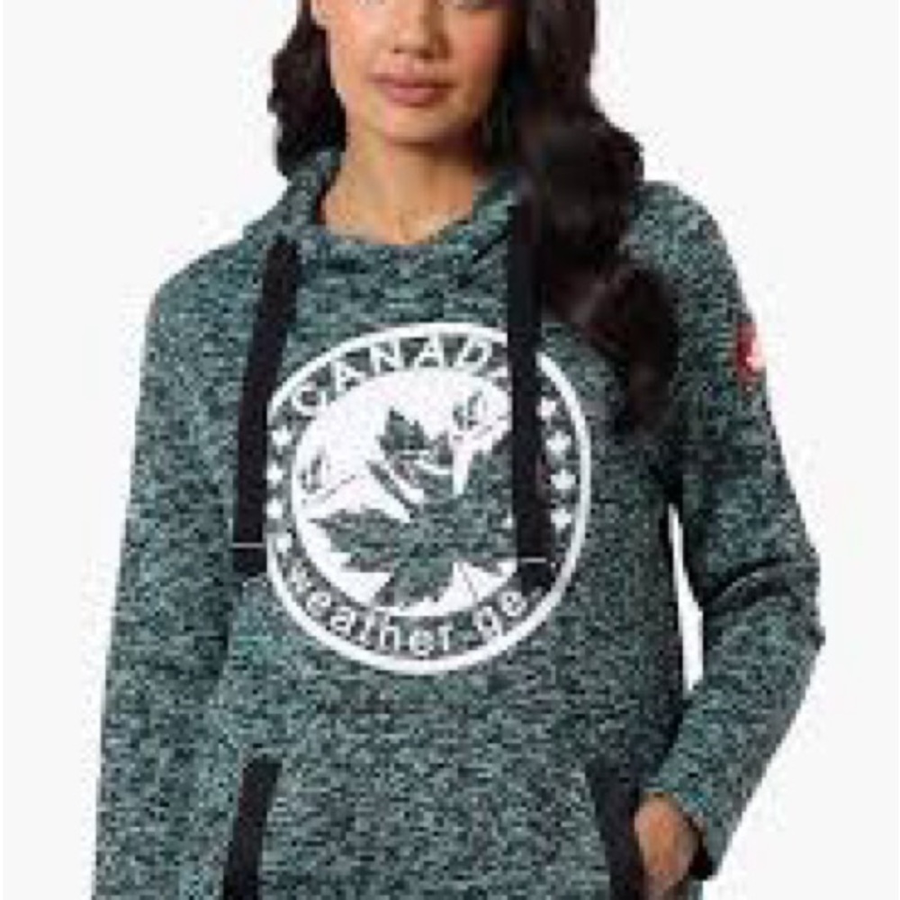 Canada Weather Gear Women's Teal Hoodie: size small
